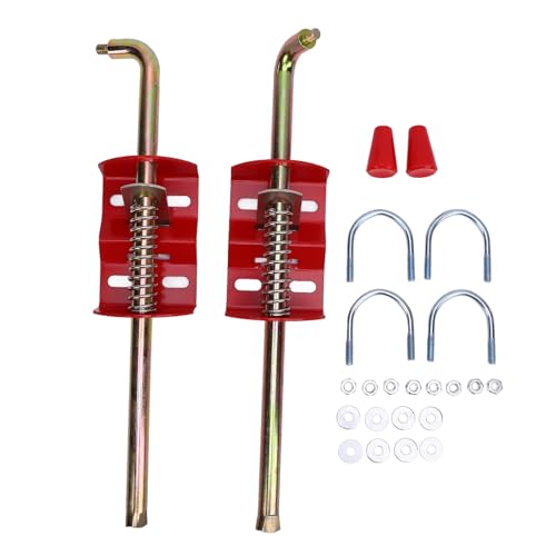 Holigie 2 Pack Heavy Duty 18 Cane Bolt Gate Anchors-Alloy Steel Locking Post for Farm Fences Ranch Gates & Pasture Security (Easy Installation) von Holigie