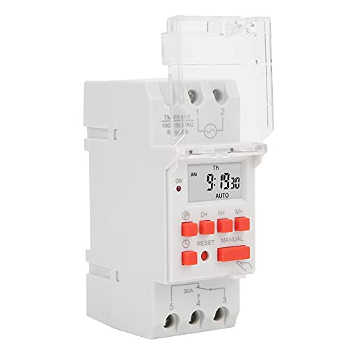 Holigie TM919B-1 100-130V AC 30A Weekly Timer Switch LCD ON-Steuerung Programmierbares Zeitrelais Holigie TM919B-1 100-130V AC 30A Weekly Timer Switch LCD ON-Steuerung Programmierbares Zeitrelais von Holigie