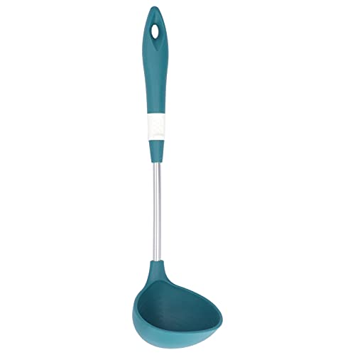 Silikonkochutensilien Edelstahl -Wärmedämmung Anti -Skalding bequemes Griff Ergonomisches Design Küchenwerkzeuge zum Kochen des Backens Grüner Set von 6 6 (Löffel - grün) von Holigie
