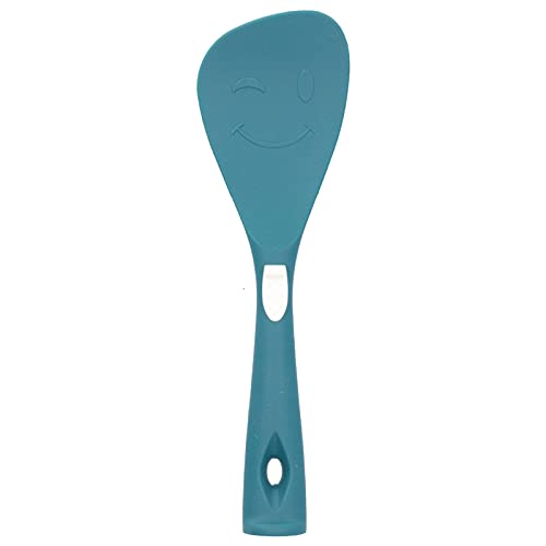 Silikonkochutensilien Edelstahl -Wärmedämmung Anti -Skalding bequemes Griff Ergonomisches Design Küchenwerkzeuge zum Kochen des Backens Grüner Set von 6 6 (Reislöffelgrün) von Holigie