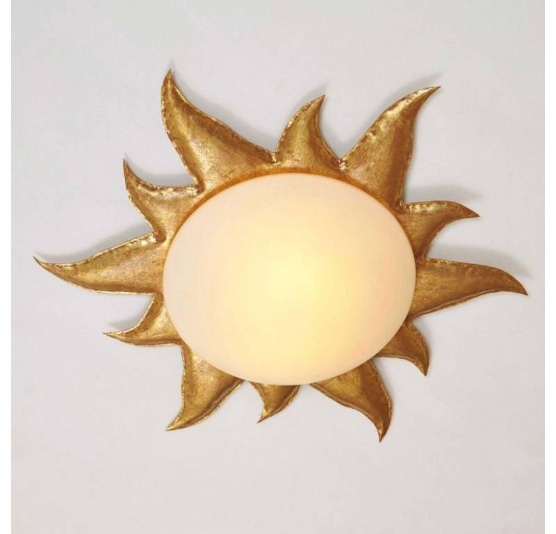 Holländer Deckenleuchte 2-flammig Sole Oro Eisen Gold gold von Holländer