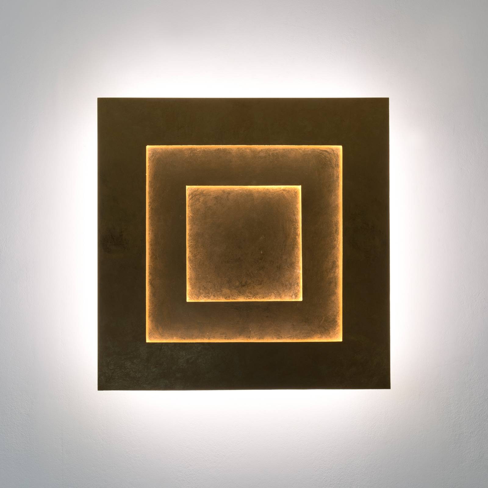 LED-Wandleuchte Masaccio Quadrato, gold von Holländer