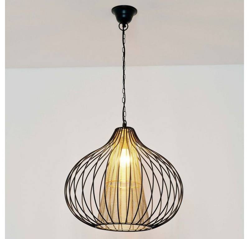 Holländer Pendelleuchte Capello Gross Eisen Schwarz-Gold von Holländer