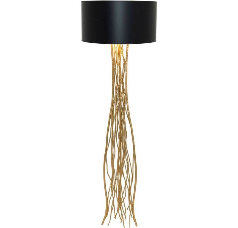 Holländer Stehlampe Capri Metall Gold-Schwarz von Holländer