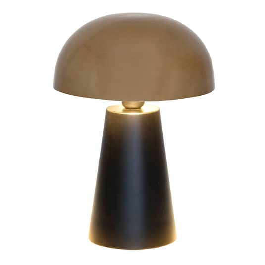 Holländer Tischlampe Fungo Tischleuchte Schreibtischlampe Lampe E27 Schwarz Gold B-Ware von Holländer