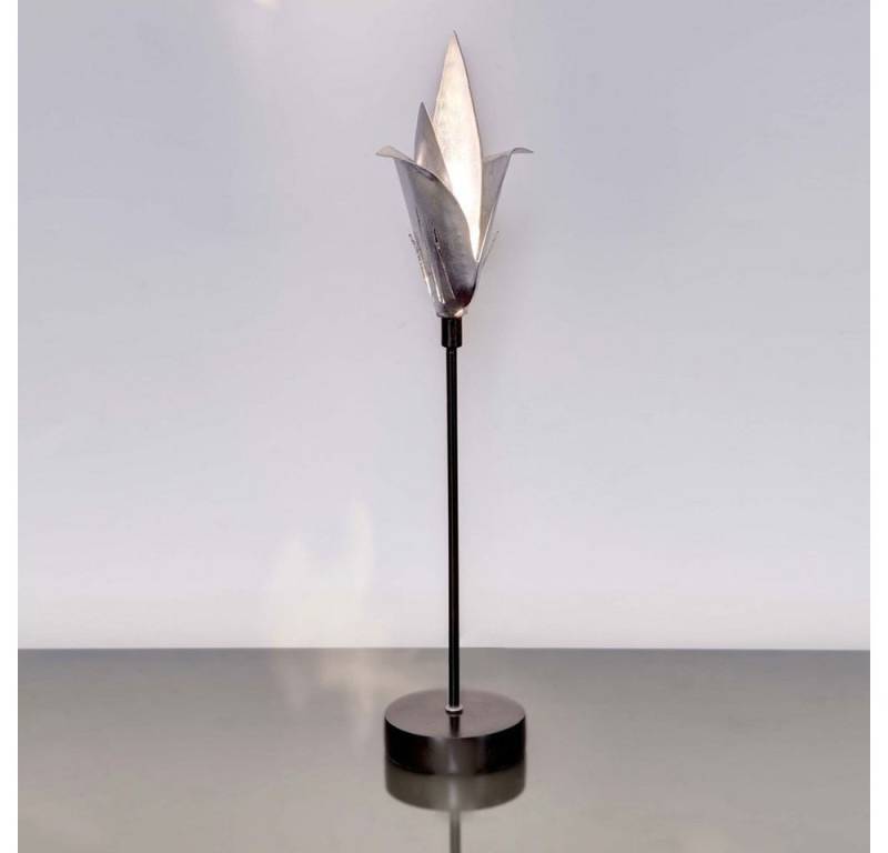 Holländer Tischleuchte 1-flammigPiccola Airone Eisen Schwarz-Silber Schwarz, Silber von Holländer