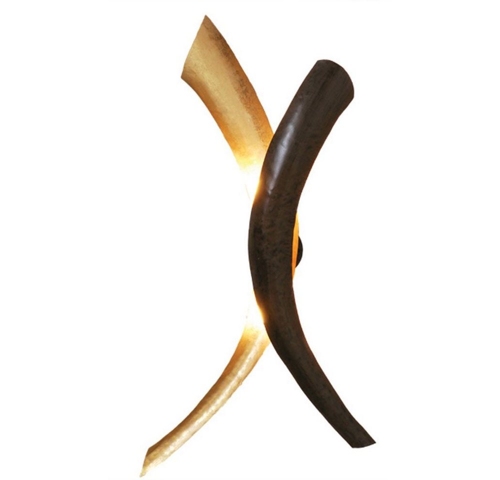 Holländer Wandleuchte 2-flammig Serpente Duetto Eisen Braun-Schwarz-Gold Holländer Wandleuchte 2-flammig Serpente Duetto Eisen Braun-Schwarz-Gold von Holländer