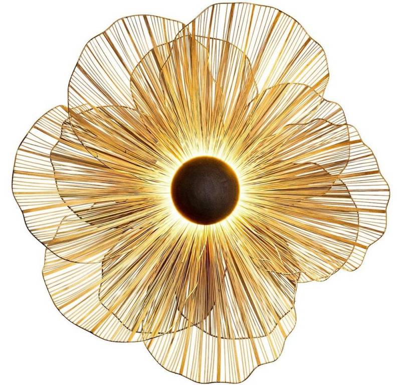Holländer Wandleuchte Wandleuchte Tremolo Gross Eisendraht Goldfarben von Holländer