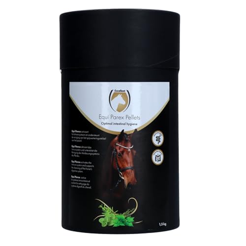 Excellent Equi Parex Pellets – 1,5 kg Ergänzungsfuttermittel für Pferde – Unterstützt eine gesunde Magen- und Darmflora – Natürliche Darmpflege von Holland Animal Care