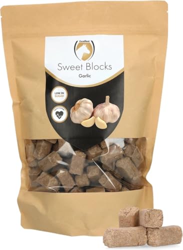 Excellent Horse Sweet Garlic Blocks - 1 kg - Pferdebonbons - Zuckerfrei - Pferde - Knoblauchgeschmack - Blocks - Belohnungen Excellent Horse Sweet Garlic Blocks - 1 kg - Pferdebonbons - Zuckerfrei - Pferde - Knoblauchgeschmack - Blocks - Belohnungen von Holland Animal Care