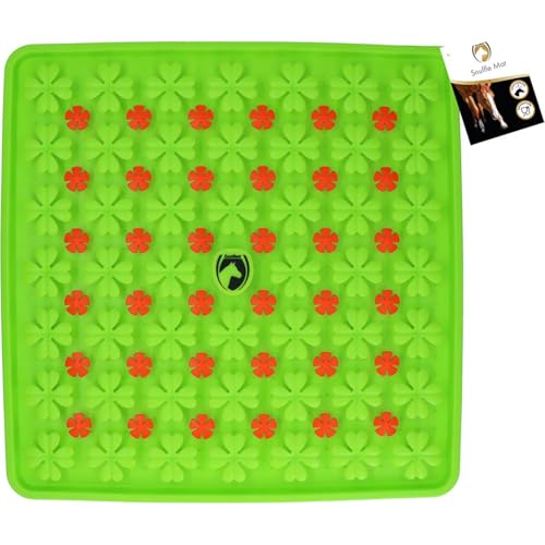Holland Animal Care Excellent Horse Sniffing Mat 50 x 50 cm - Pferdespielzeug und Fütterungsmatte - Schnüffelmatte für Pferde gegen Langeweile - Geeignet für Pferde jeder Größe - Grün von Holland Animal Care