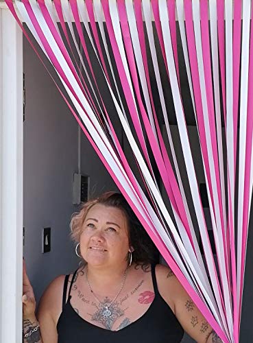 Robuste Wohnwagen/Wohnmobil Türvorhang, Blind Bug, Blind Fly, Blind Band 62CM Breit - Wildes Neon Pink & Weiß Robuste Wohnwagen/Wohnmobil Türvorhang, Blind Bug, Blind Fly, Blind Band 62CM Breit - Wildes Neon Pink & Weiß von Holland Plastics Original Brand