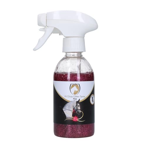 Holland Animal Care Excellent Hi Gloss Glitzerspray - 250 ml - Mähnenspray für Pferde - Schönes Glitzern - Schweifspray - Glanzspray Pferd - Für Pferde geeignet - Pink von Holland Animal Care