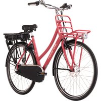 E-Citybike Damen Carry on 28'' E-Bike rot 250 Watt Li-Ion 36V/13 Ah 3 Gänge von Hollandia