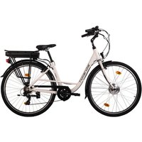 Hollandia City E-Bike Zagon KS184E 28 Zoll Rahmenhöhe 44 cm 6 Gänge weiß weiß ca. 250 W ca. 36 V ca. 28 Zoll von Hollandia