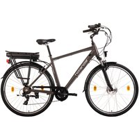 Hollandia City E-Bike Zagon KS187E 28 Zoll Rahmenhöhe 53 cm 6 Gänge anthrazit anthrazit ca. 250 W ca. 36 V ca. 28 Zoll von Hollandia