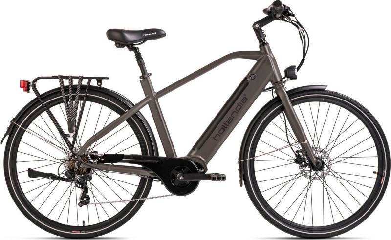 Hollandia E-Bike Urbanbike Mantova, 7 Gang Shimano Tourney Schaltwerk, Kettenschaltung, Mittelmotor, 374,4 Wh, Pedelec, Elektrofahrrad für Damen u. Herren von Hollandia