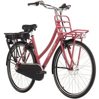 Hollandia E-Cityrad Carry on Carry on 28'' 28 Zoll Rahmenhöhe 54 cm 3 Gänge rot rot ca. 250 W ca. 36 V ca. 28 Zoll von Hollandia