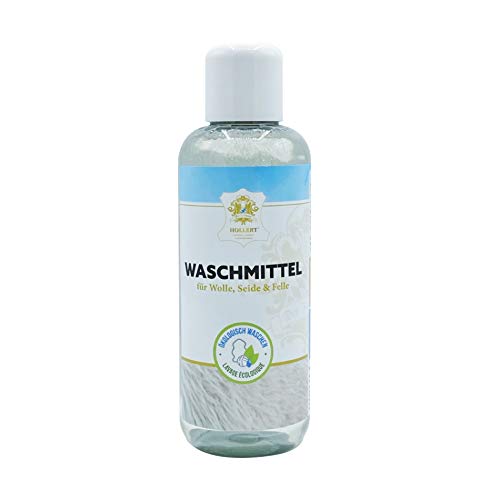 Fellwaschmittel 250ml Fell Shampoo Lammfell Wolle Seide Pflege mit Lanolin von Hollert
