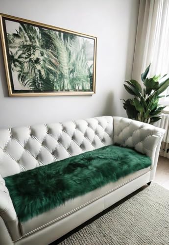 Hollert Lammfell Sesselauflage 160 x 50 cm Moosgrün Sitzauflage Couch Unterbett Merino Fellauflage Hollert Lammfell Sesselauflage 160 x 50 cm Moosgrün Sitzauflage Couch Unterbett Merino Fellauflage von Hollert