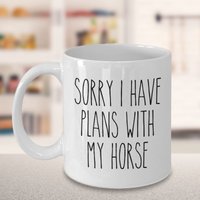 Lustiges Geschenk Für Reiter, Sorry I Can't Have Plans Mit Meinem Pferd, Pferd Geschenk, Springen Reiten Scheune von HolleyGirlDesigns