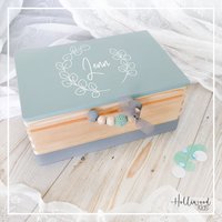 Erinnerungskiste Baby | Babygeschenk Geburt Erinnerungsbox Geschenk Personalisiertes Holz Erinnerungskiste Baby | Babygeschenk Geburt Erinnerungsbox Geschenk Personalisiertes Holz von HolliWoodKids
