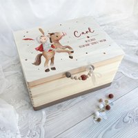 Erinnerungskiste Ritter | Mittelalter-Motiv Mit & Pferd Geschenk Für Kleine Abenteurer Jungen von HolliWoodKids