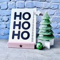 Adventskalender - To Go 24 Tage Geschenk Personalisiert Postkarte Aufstellen Advent Schreibtisch von HollyandPaul