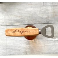 Flaschenöffner Papi Geschenk Bier Öffner von HollyandPaul