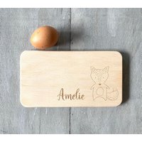 Frühstücksbrettchen Fuchs Mit Namen von HollyandPaul
