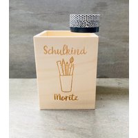 stiftebecher Graviert Personalisiert Schulkind von HollyandPaul