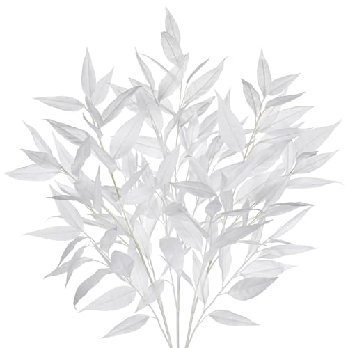Hollyone 3 Stück Künstliche Eukalyptuszweige 100cm Lang Weiß Eukalyptus Blätter Künstliche Zweige Wie Echt Dekopflanze Kunstzweige für Vase Blumengesteck Home Party Deko Hollyone 3 Stück Künstliche Eukalyptuszweige 100cm Lang Weiß Eukalyptus Blätter Künstliche Zweige Wie Echt Dekopflanze Kunstzweige für Vase Blumengesteck Home Party Deko von Hollyone