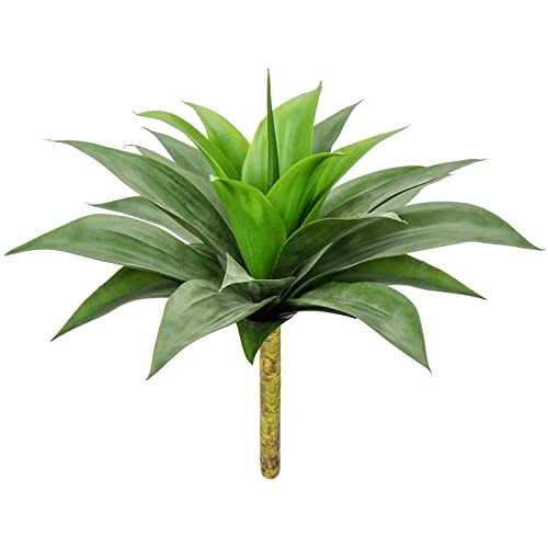 Hollyone Sukkulenten Künstliche Pflanzen Deko 61cm, Agave Pflanze Faux Sukkulente Kunstpflanze, Sukkulente Deko Aloe Yucca Vera, Plastik Pflanzen für Haus Wohnzimmer Deco Büro Küche Fenster von Hollyone