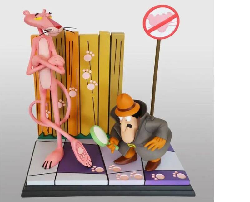 Hollywood Collectibles Group Comicfigur Der rosarote Panther Statue Pink Panther & The Inspector 41 cm von Hollywood Collectibles Group