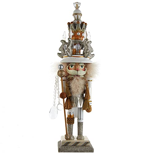 Hollywood Nutcrackers Hollywood, Weiß und Gold Nussknacker, 19-Inch von Kurt Adler