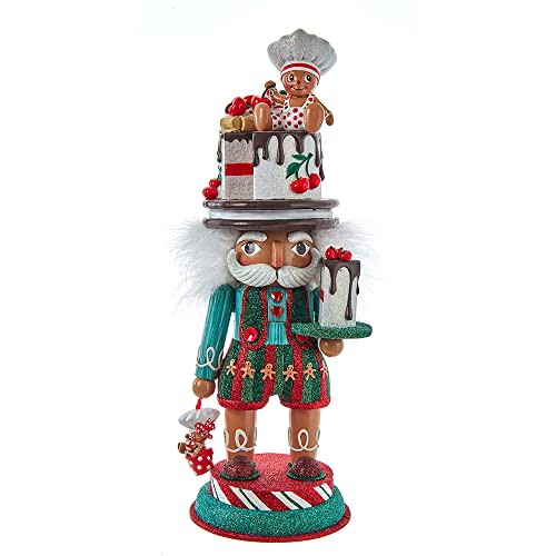 Hollywood Nutcrackers Hollywood Lebkuchen-Baker-Hut Nussknacker, Mehrfarbig, 15-Inch von Kurt S. Adler