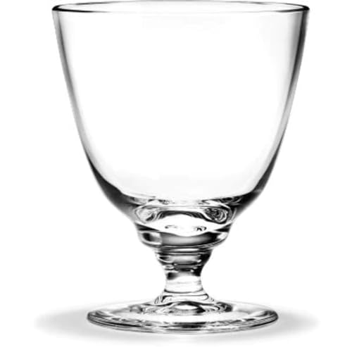 Holmegaard Glas mit Fuß 35 cl Flow aus mundgeblasenem Glas für Getränke, klar von Holmegaard