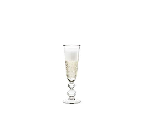 Holmegaard Champagnerglas 27 cl Charlotte Amalie aus mundgeblasenem Glas, klar von Holmegaard