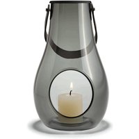 Holmegaard - Design with light Laterne H 16 cm, smoke von Holmegaard