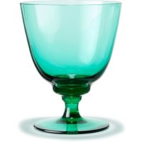 Holmegaard - Flow Trinkglas mit Fuß 35 cl, grün von Holmegaard
