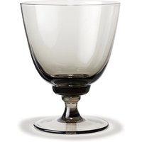 Holmegaard - Flow Trinkglas mit Fuß 35 cl, smoke von Holmegaard