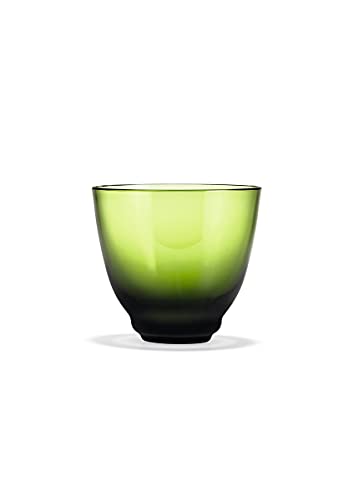 Holmegaard Wasserglas 35 cl Flow aus mundgeblasenem Glas für Getränke, grün von Holmegaard