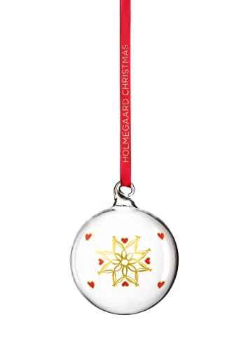 Holmegaard Weihnachtskugel Ann-Sofi Romme Dekoration klassisches Design, klar von Holmegaard