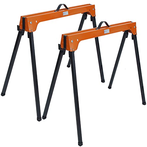 Stahl Sägebock Arbeitsbock klappbar 2er Set Werkbock Traglast 1000kg/ Paar Gerüstbock Sägepferd Stahl Sägebock Arbeitsbock klappbar 2er Set Werkbock Traglast 1000kg/ Paar Gerüstbock Sägepferd von Holmwerk