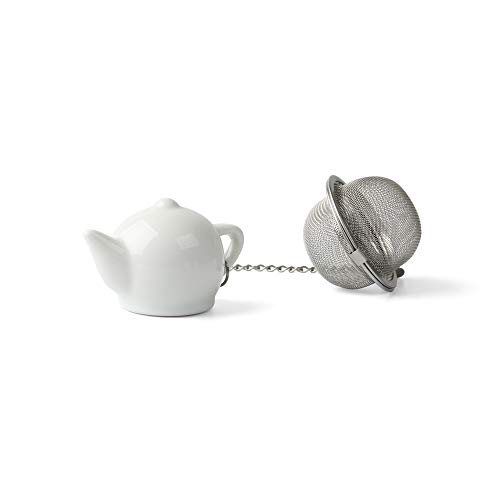Teesieb Tee-Ei mit Porzellan Teekanne (**) Teesieb Tee-Ei mit Porzellan Teekanne (**) von Holst Porzellan