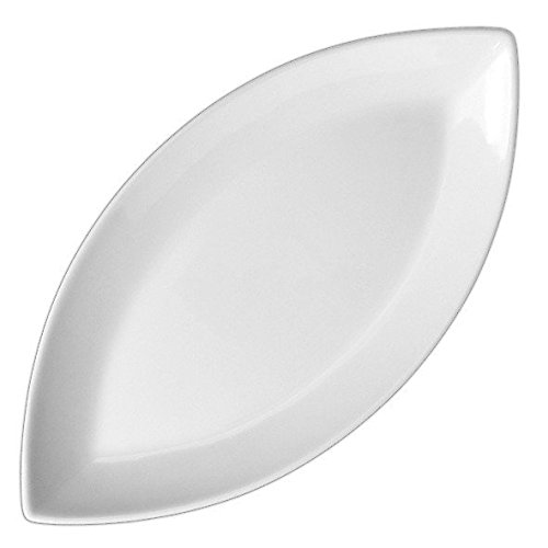 Holst Porzellan BAT 007 Platte oval 55 x 27 cm Schiffchenform "Bateau", weiß, 54.5 x 27 x 3.5 cm, 55 cm von Holst Porzellan