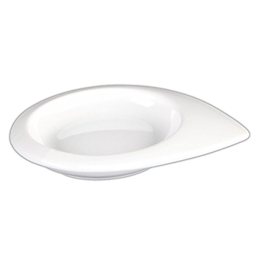 Holst Porzellan DB 2060 Schale 12 cm Tropfenform Teardrops Dinner Bowl, weiß, 12.5 x 10 x 2.2 cm von Holst Porzellan