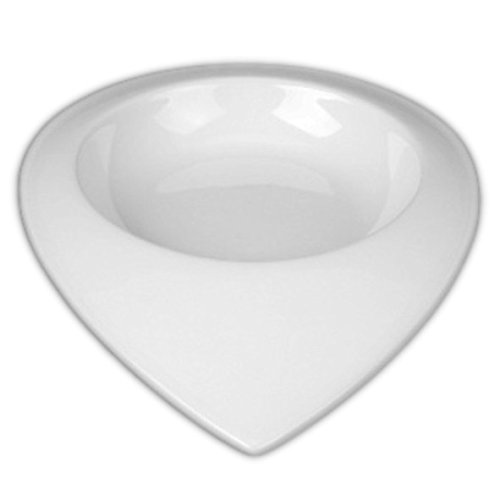 Holst Porzellan DB 2061 Teller halbtief 18 cm Teardrops Dinner Bowl, weiß, 17.5 x 13 x 2.8 cm, 6 Einheiten von Holst Porzellan
