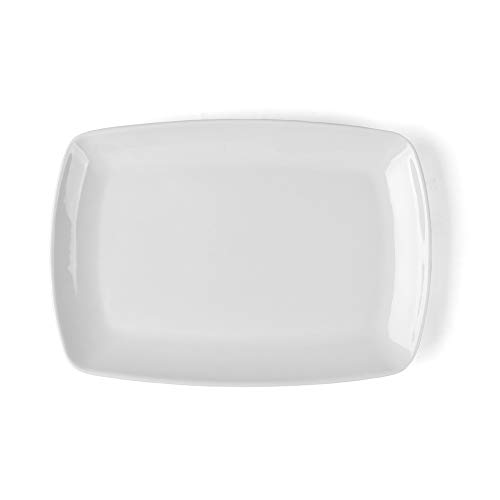 Holst Porzellan FD 025 Speisenplatte 25 x 16 cm Fine Dining, weiß, 24.5 x 16 x 2.5 cm von Holst Porzellan