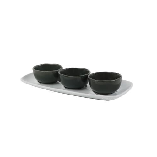 Holst Porzellan FD 131 MU 4-tlg. Porzellan Salsa-Bar "Musgo" Weiß 1 Set von Holst Porzellan